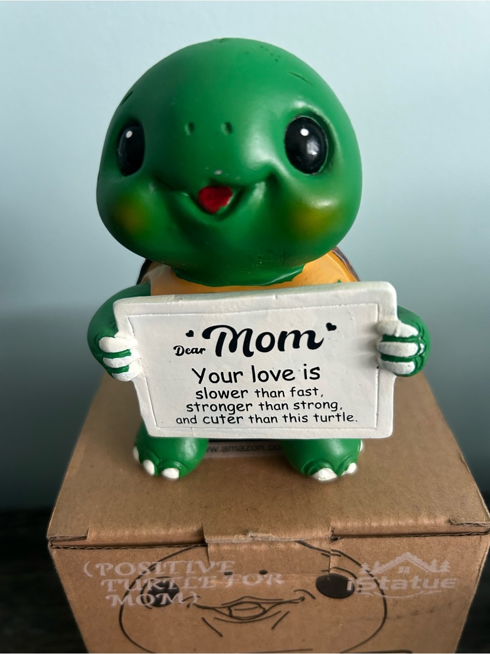 iStatue Turtle Mom Resin Figurine NEW in Box Hand Painted